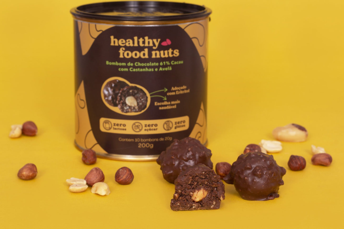 Combo 5 Latas de Bombons do Bem de Avelã (1kg)