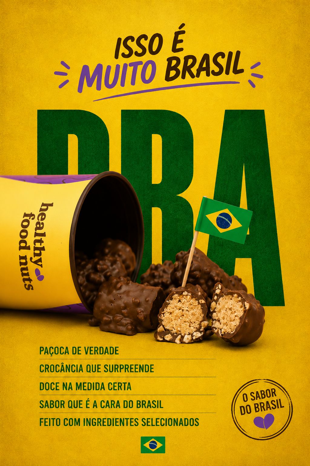 Copa, Brasil e Bombom do Bem: uma combinação que dá jogo!